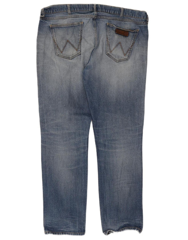 Jeans dritti da uomo Wrangler Greensboro W40 L32 cotone blu