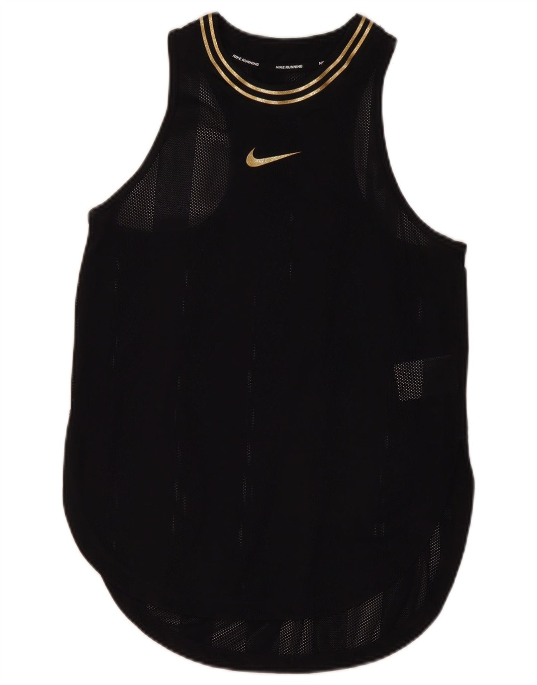 Canotta Nike Dri Fit da donna UK 10 piccola in nylon nero