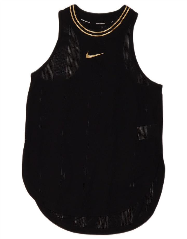 Canotta Nike Dri Fit da donna UK 10 piccola in nylon nero