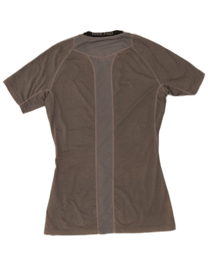 T-shirt Nike Dri Fit da donna, taglia UK 14, grande, in poliestere grigio