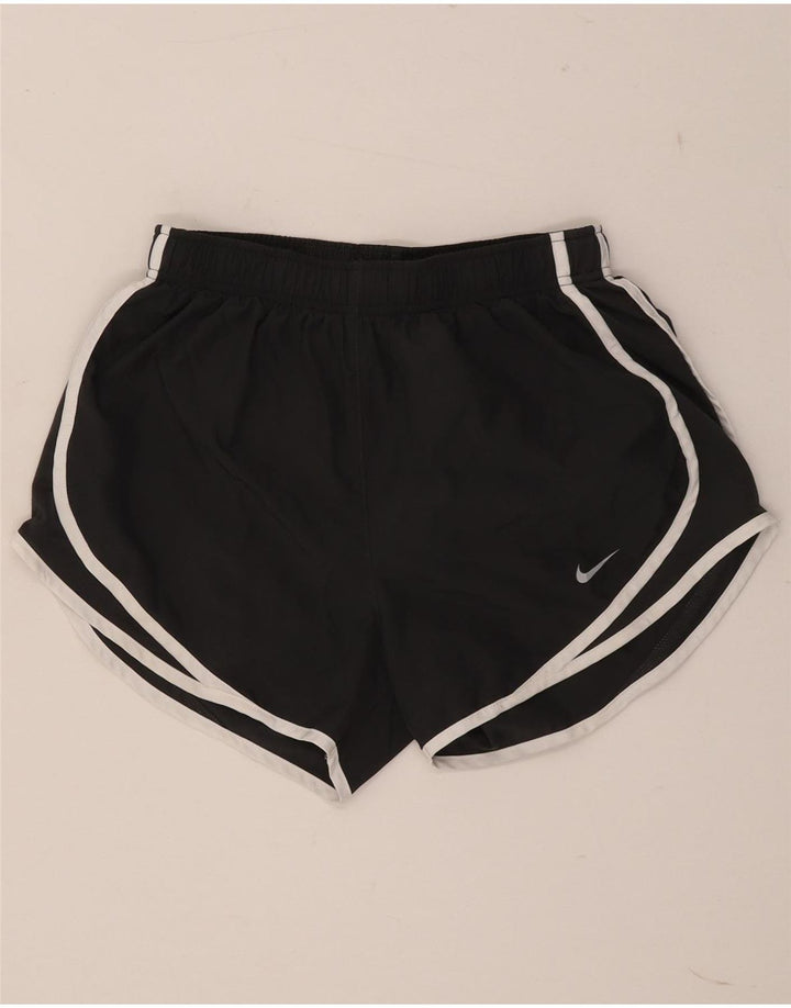 Pantaloncini sportivi Nike Dri Fit da donna UK 8 piccoli grigi
