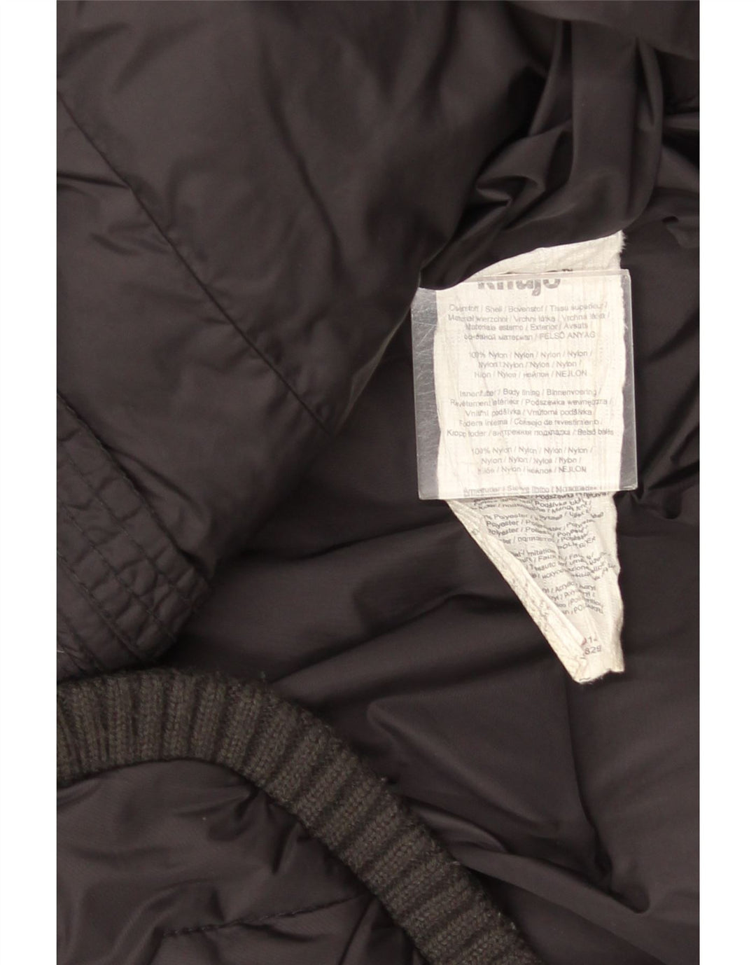 Giacca imbottita con cappuccio da uomo KHUJO UK 40 grande nylon nero