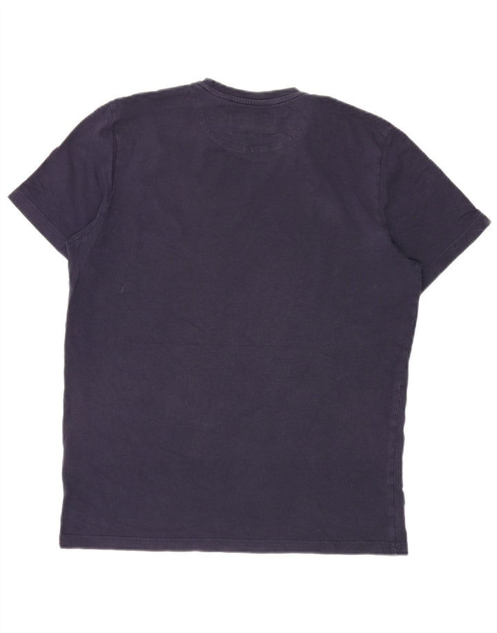 T-shirt da uomo Lyle & Scott Top in cotone blu navy medio
