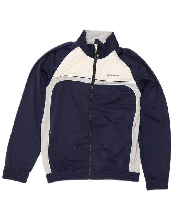 Giacca sportiva da uomo Champion XL XL in poliestere color block blu navy