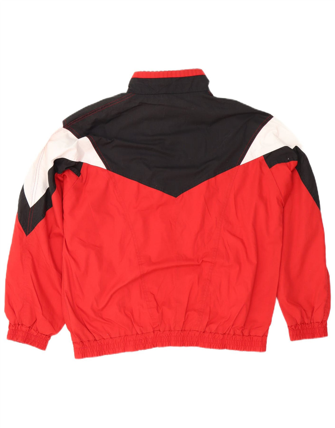 Giacca da tuta da uomo Puma in poliestere color block rosso medio
