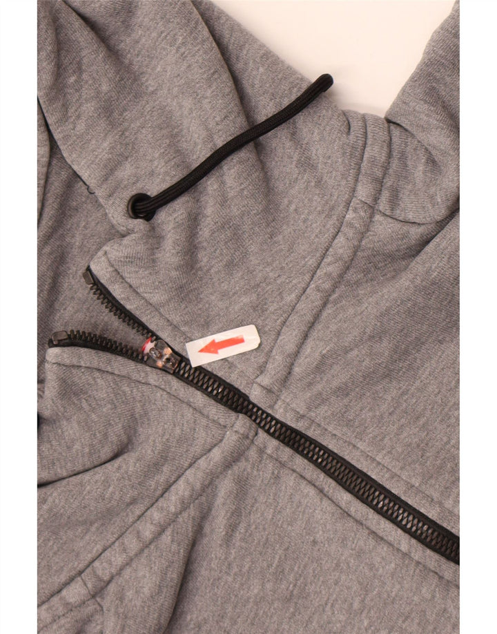 Felpa con cappuccio e zip Nike da uomo XL in cotone grigio