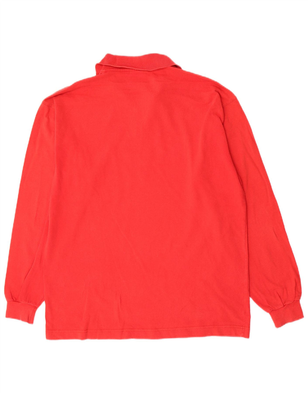 Polo da uomo a maniche lunghe North Sails in cotone rosso medio