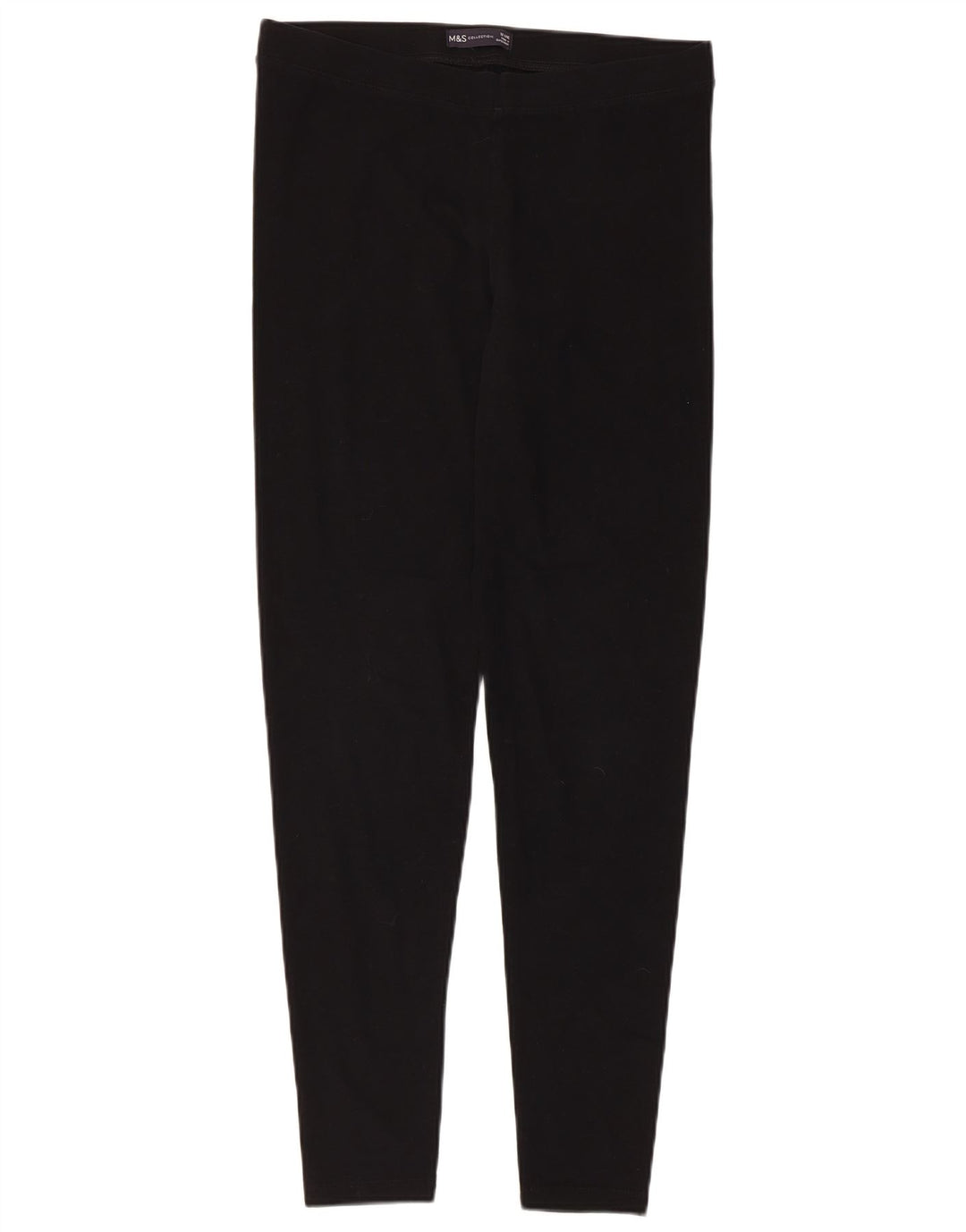 Leggings da donna Marks & Spencer UK 12 cotone nero medio