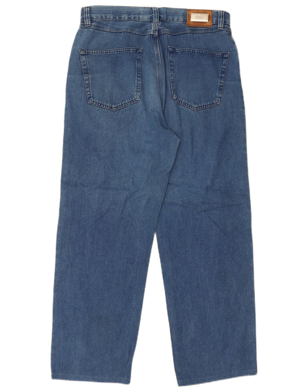 Jeans dritti da uomo Hugo Boss W34 L28 cotone blu