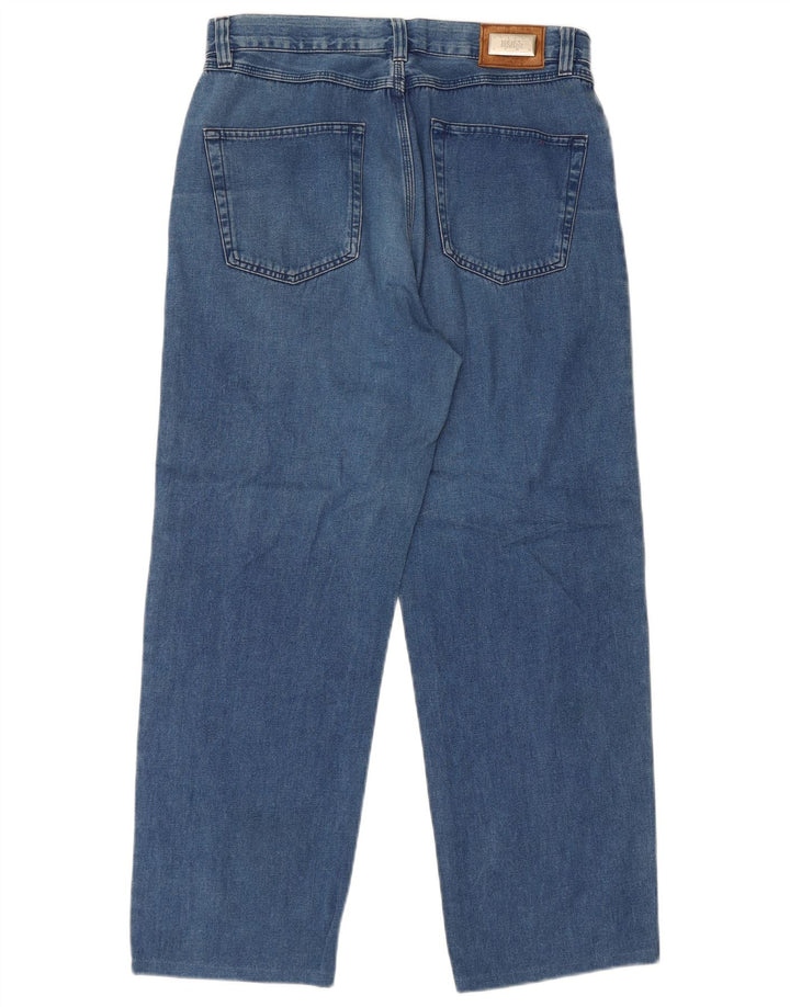 Jeans dritti da uomo Hugo Boss W34 L28 cotone blu