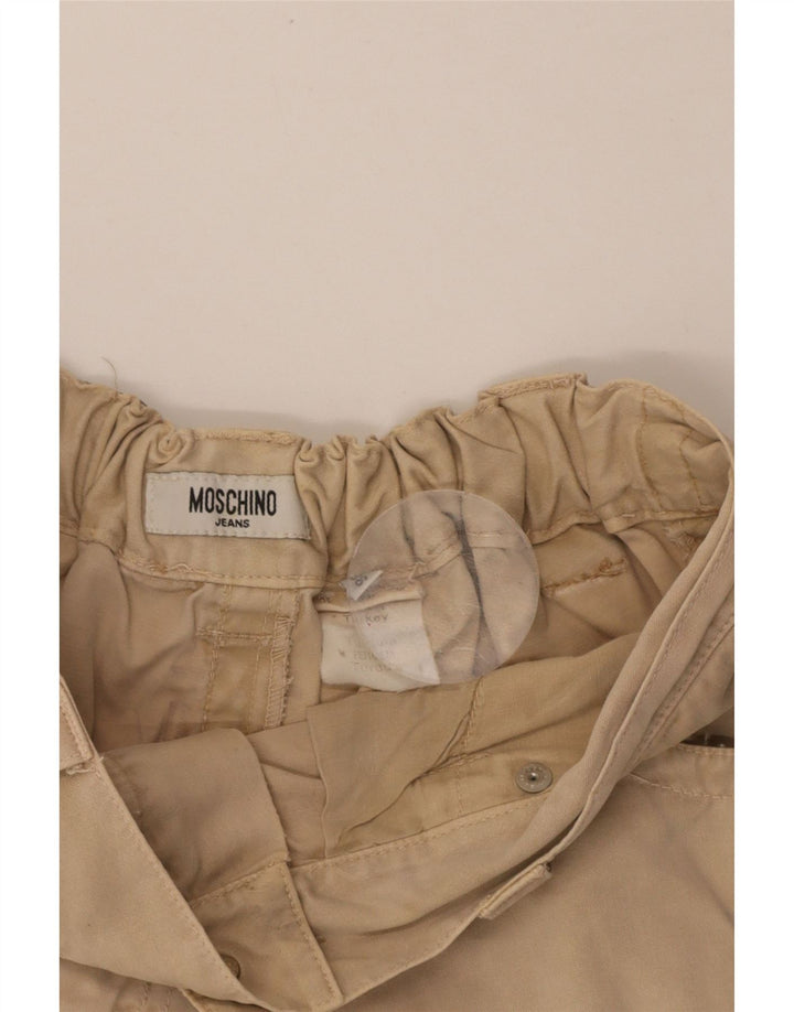 MOSCHINO Mens Graphic Casual Shorts W36 Large Beige