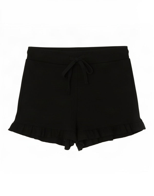 Pantaloni caldi a vita alta da donna Zara grandi W32 cotone nero
