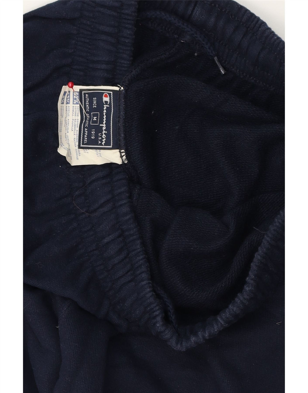Pantaloni da tuta da uomo CHAMPION cotone medio blu navy