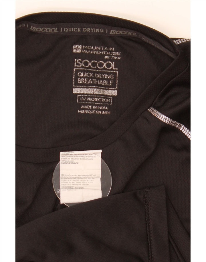 T-shirt IsoCool da uomo Mountain Warehouse, taglia grande, in poliestere nero