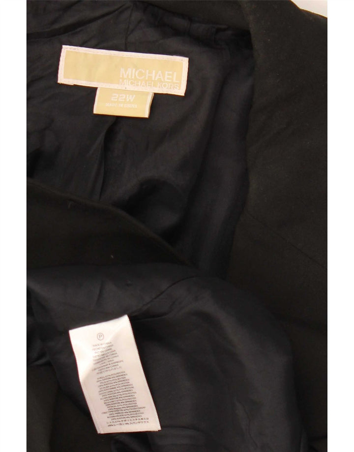 Michael Kors Giacca blazer da donna a 1 bottone US 22 3XL Poliestere nero Modern