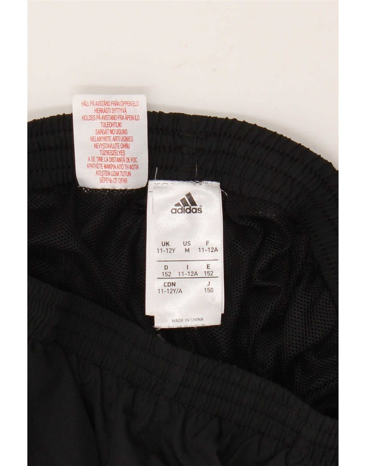 Pantaloncini sportivi Adidas da ragazzo con grafica 11-12 anni in poliestere nero