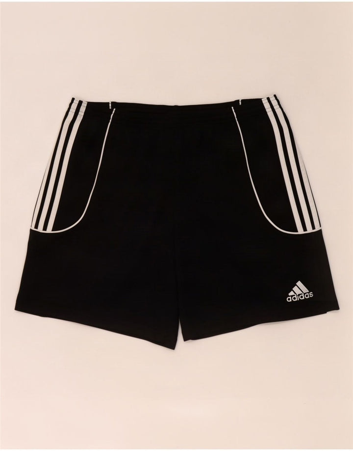 Pantaloncini sportivi Adidas Climalite da uomo grandi in poliestere nero