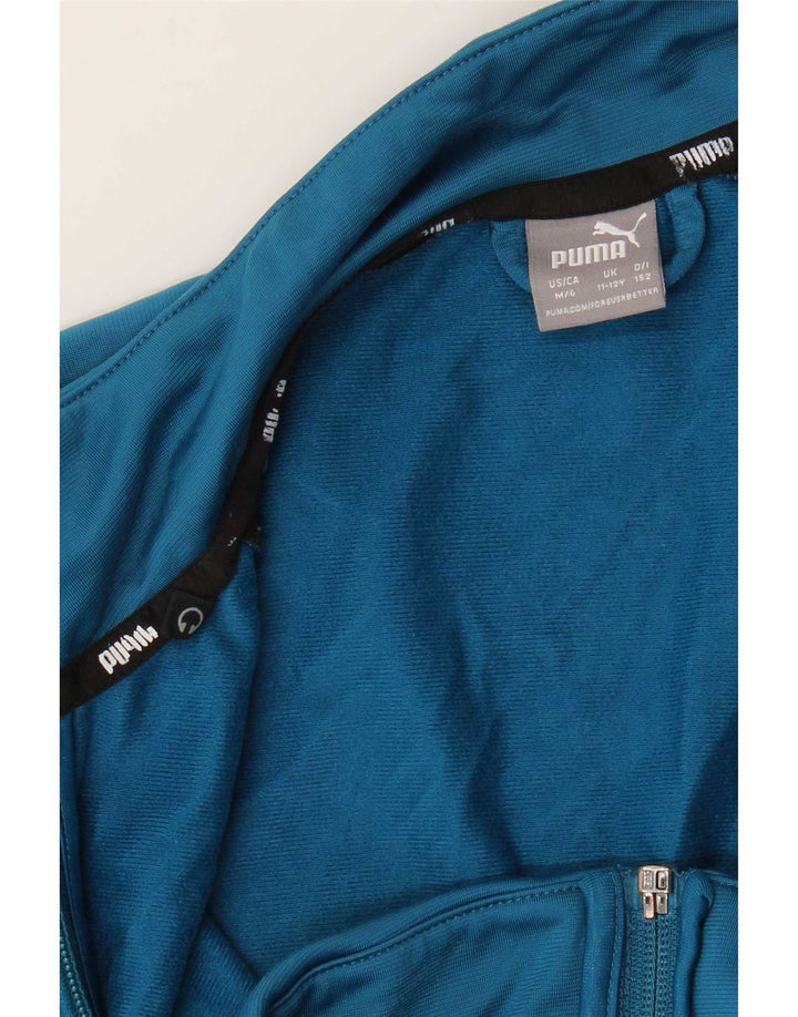 Giacca da ginnastica grafica da ragazzo Puma 11-12 anni Blu Colourblock