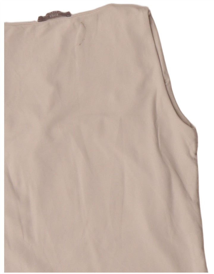 Canotta Zara da donna UK 8 piccola bianca