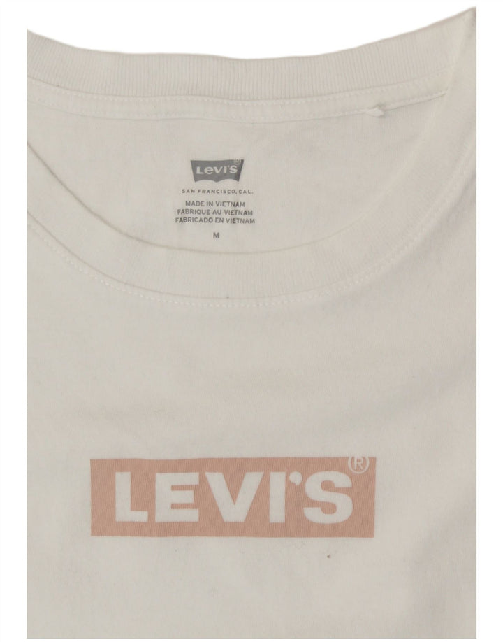 T-shirt grafica da donna LEVI'S Top UK 12 Medium White