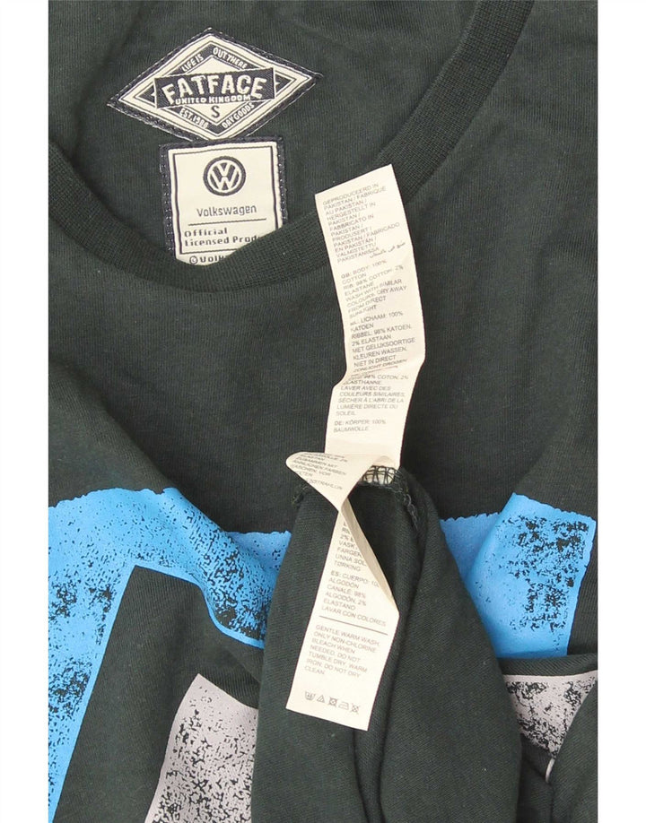 T-shirt grafica da uomo Fat Face Top piccola in cotone verde
