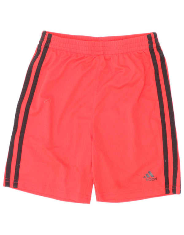 Pantaloncini sportivi Adidas per bambina 5-6 anni in poliestere rosso