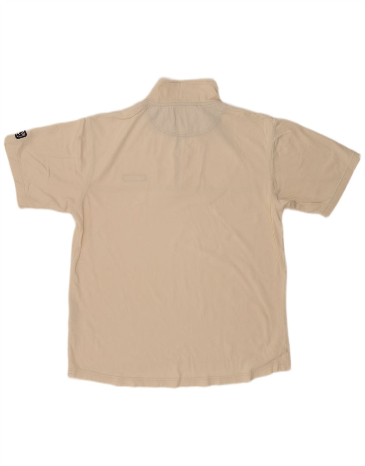 T-shirt Reebok da uomo con zip e collo XL Beige