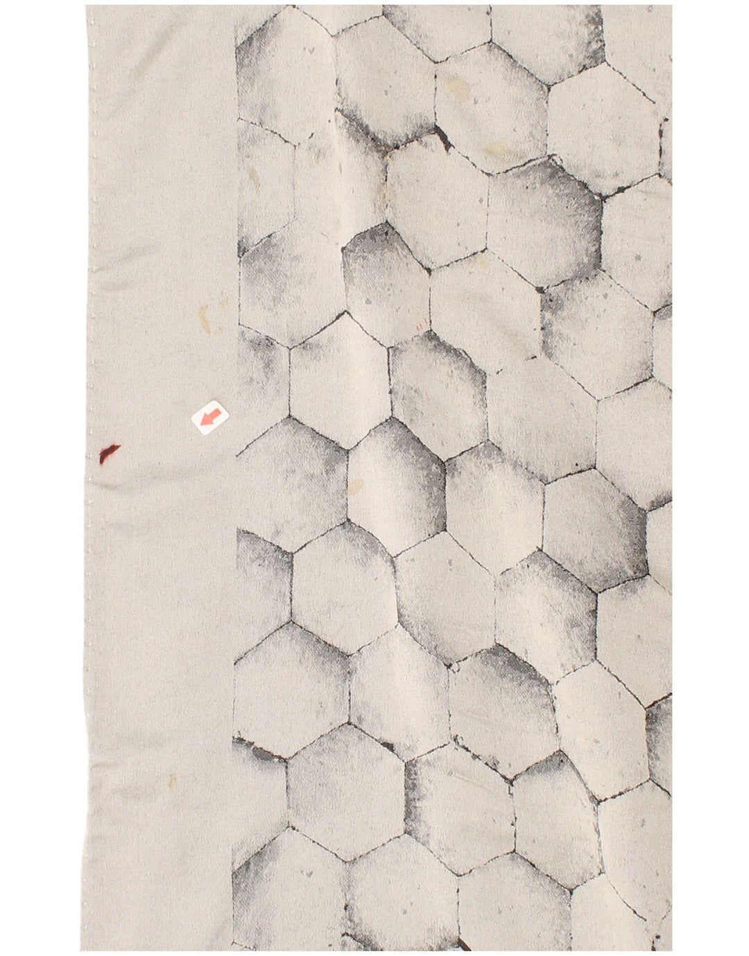 Sciarpa rettangolare geometrica da uomo vintage, taglia unica, classica geometrica grigia