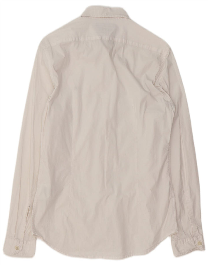 Camicia Replay da uomo vestibilità regolare in cotone bianco medio