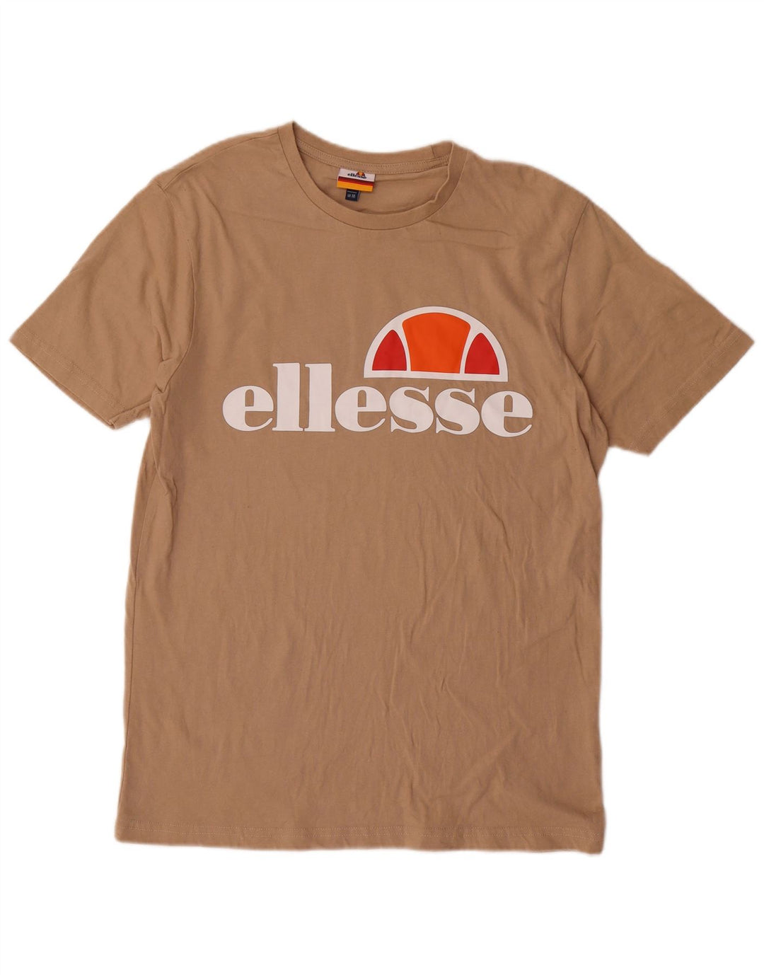 T-shirt grafica da uomo Ellesse Top in cotone beige medio
