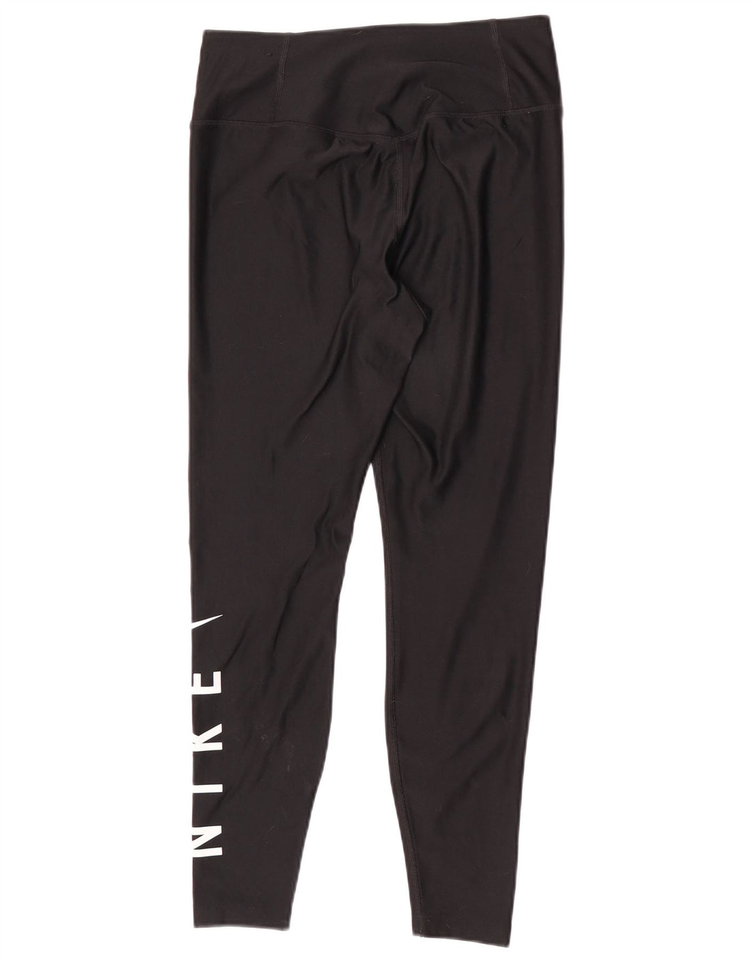 Leggings grafici Nike Dri Fit da donna UK 14 poliestere nero medio