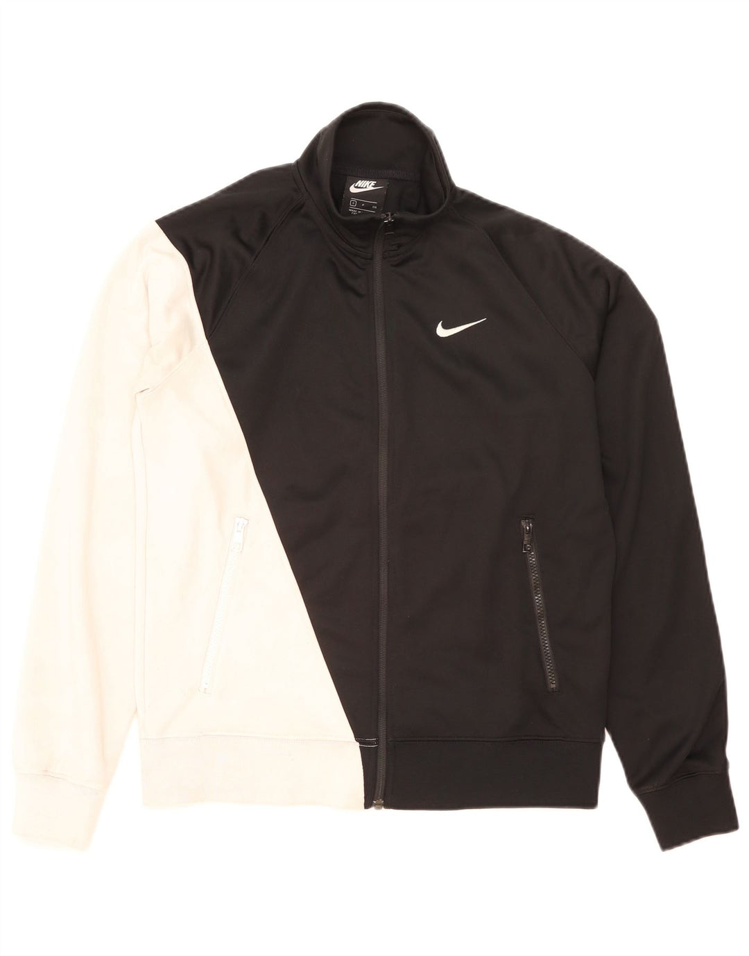 Giacca da ginnastica NIKE da uomo con grafica, piccola, in poliestere color block nero