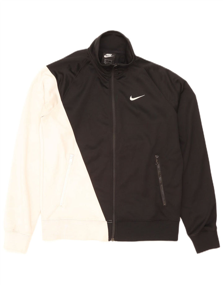Giacca da ginnastica NIKE da uomo con grafica, piccola, in poliestere color block nero
