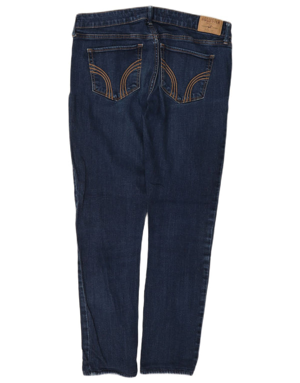 Jeans slim da donna Hollister US 11 Large W30 L28 Cotone blu