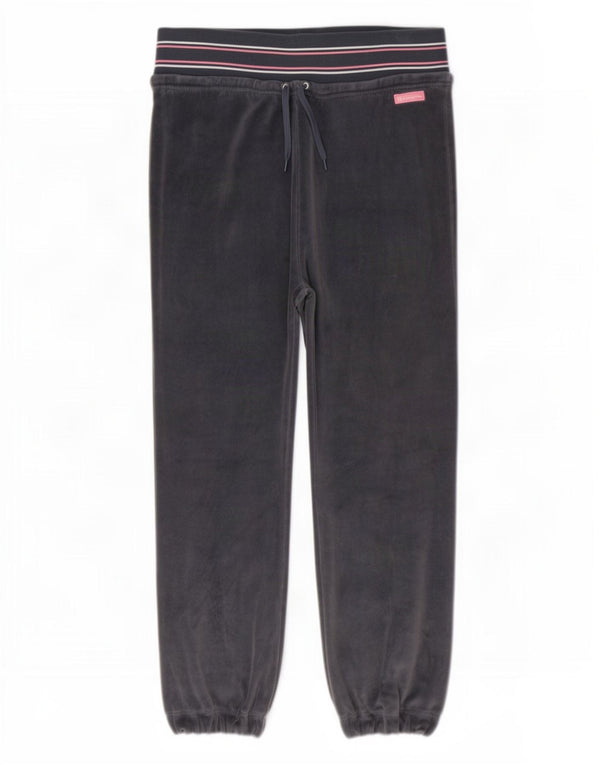 Pantaloni da tuta in velluto da donna Champion Joggers UK 14 Grigio medio a righe