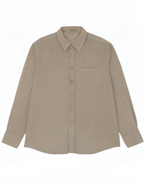 Camicia da donna Fat Face Large in cotone geometrico kaki
