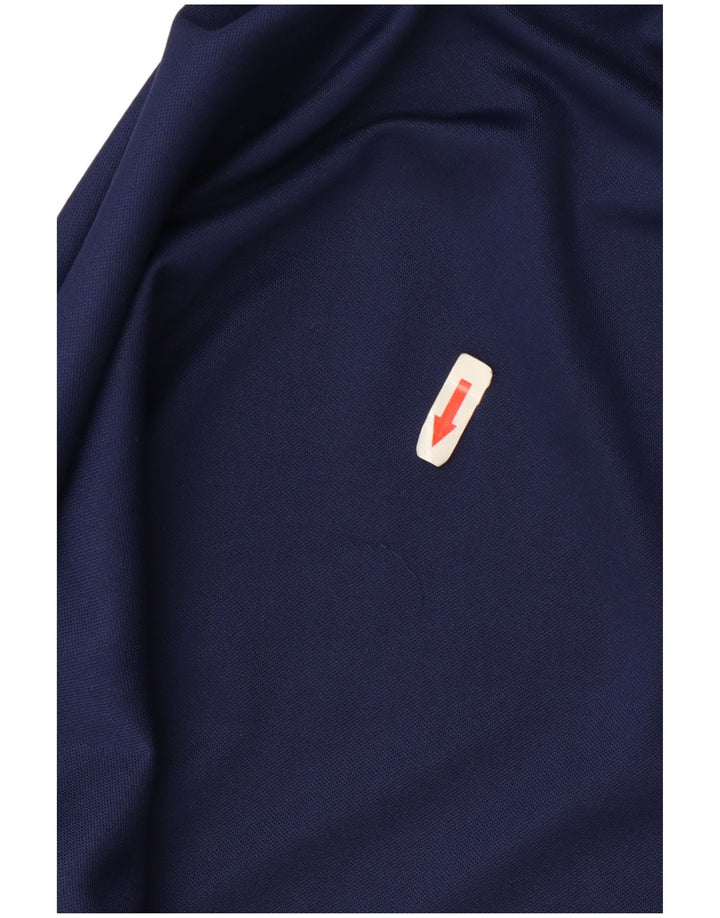 T-shirt Adidas Climalite da uomo Top XL Poliestere color block blu navy