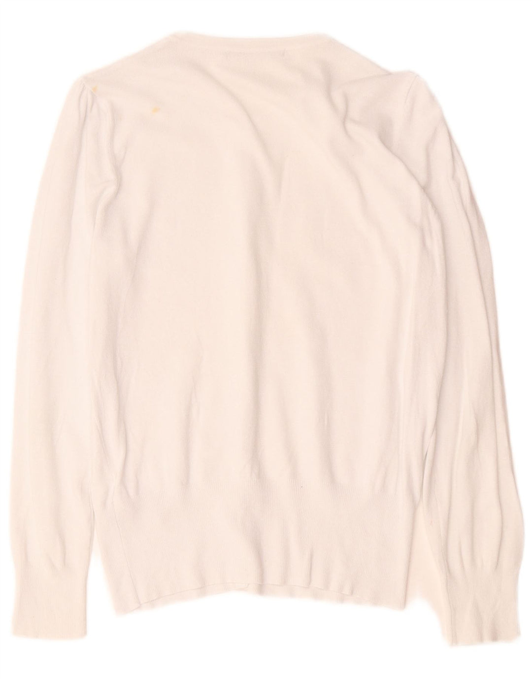 Maglione cardigan da donna Marks & Spencer UK 12 Viscosa bianca media