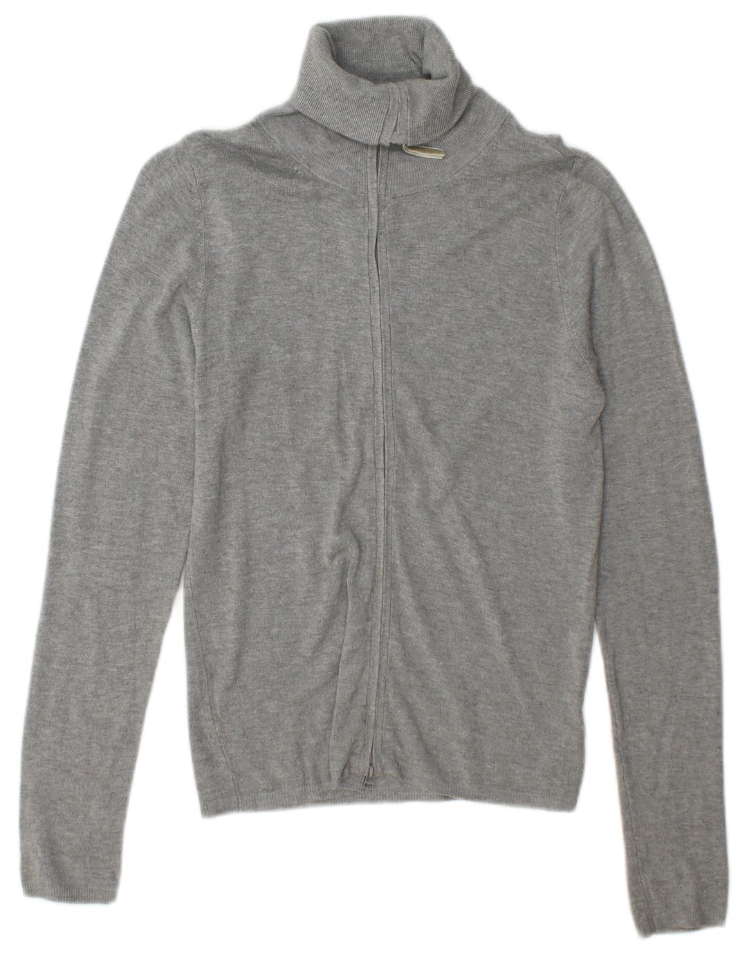 Maglione cardigan da donna Zara UK 12 Rayon grigio medio