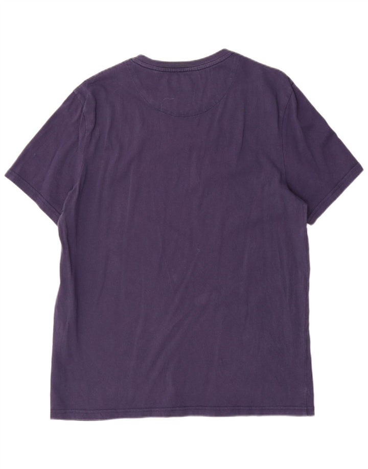 T-shirt da uomo LYLE & SCOTT Top Large in cotone blu navy