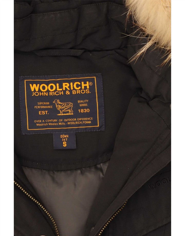 Giacca imbottita con cappuccio da donna Woolrich UK 10 piccola nera