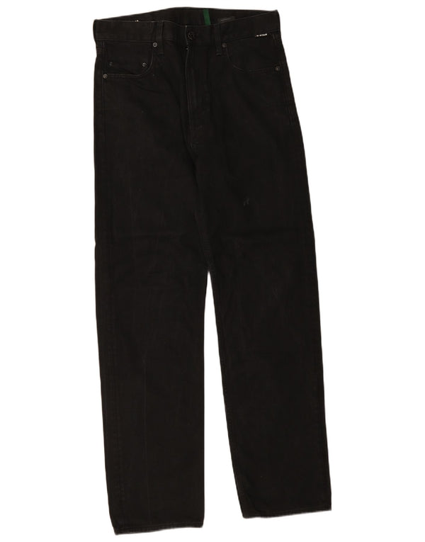 Jeans dritti da uomo G-Star vestibilità rilassata W30 L32 cotone nero