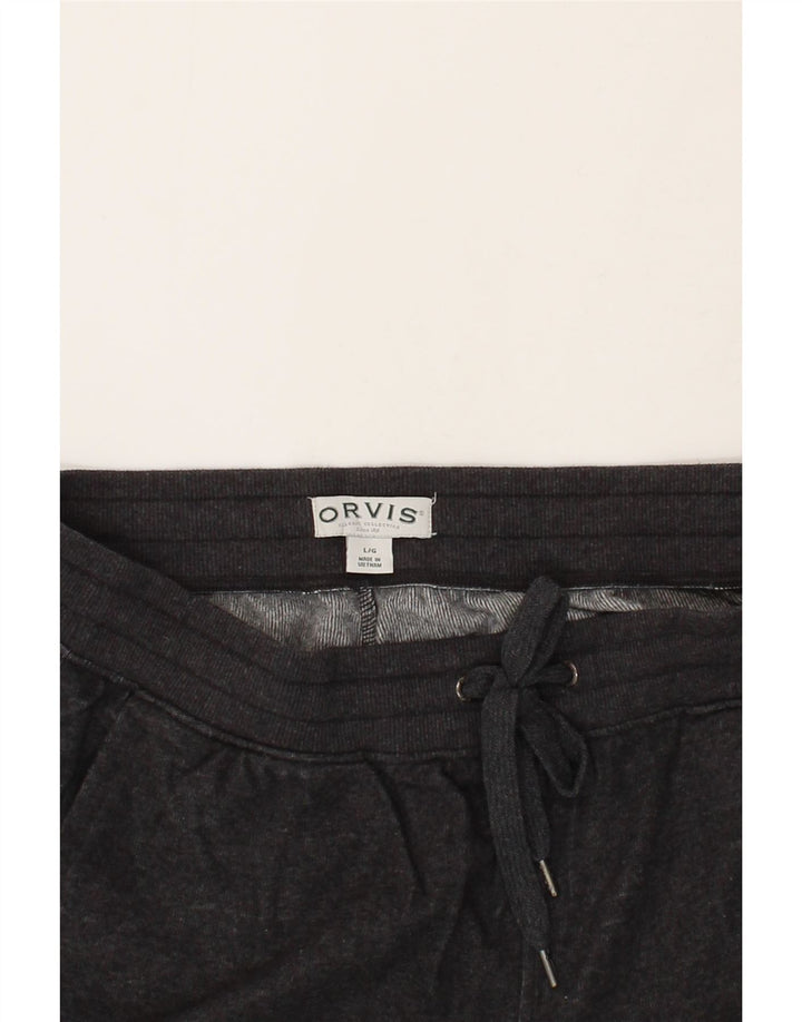 ORVIS Mens Tracksuit Trousers Joggers Large  Grey Polyester Vintage Orvis and Second-Hand Orvis from Messina Hembry 