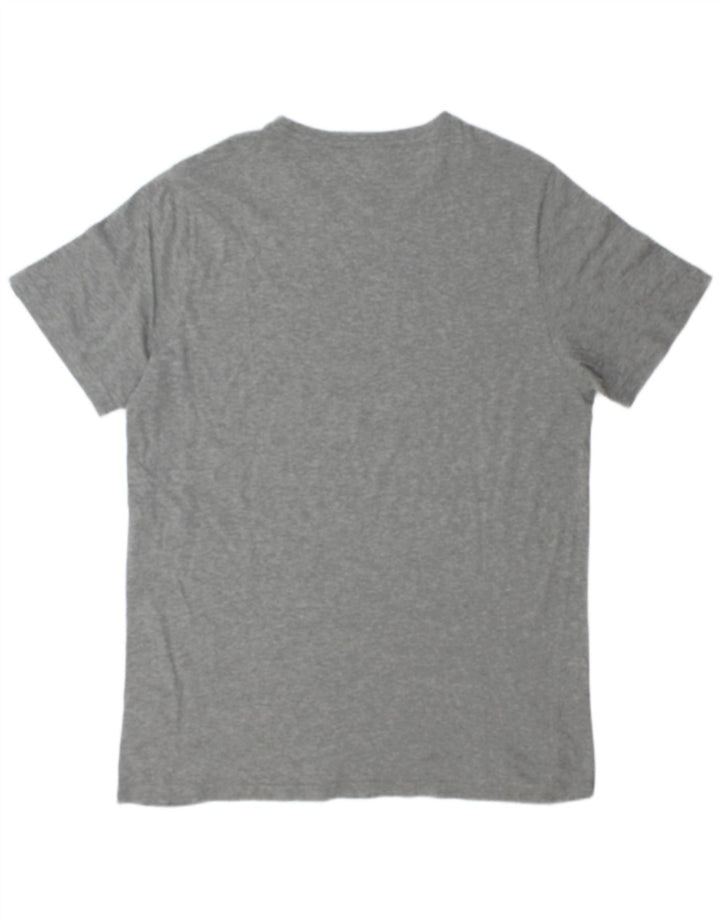 T-shirt grafica da uomo Puma Top XL in cotone grigio