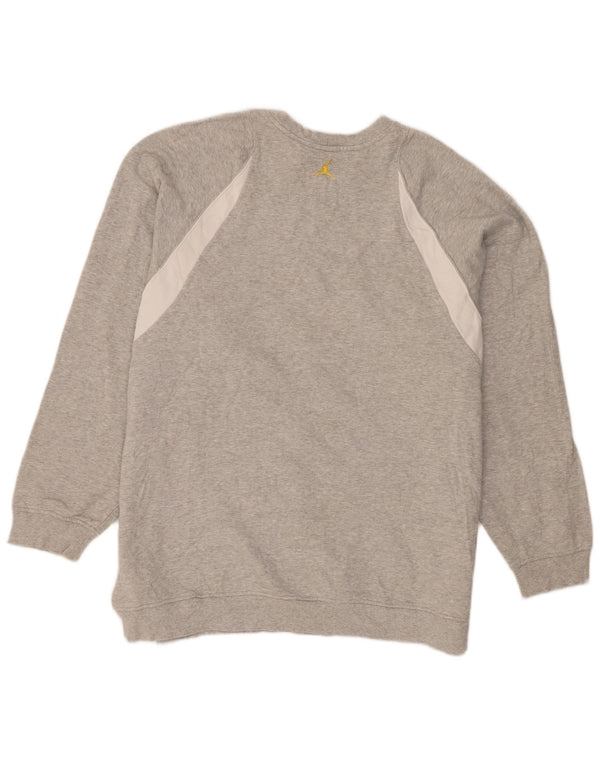 Felpa Jordan Uomo Maglione 2XL Cotone color block grigio