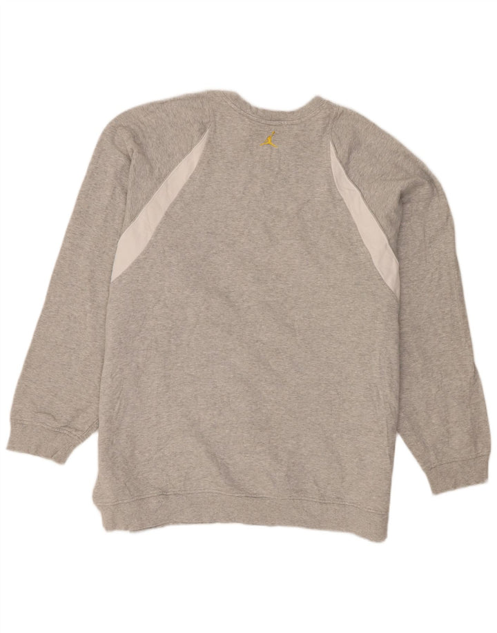 Felpa Jordan Uomo Maglione 2XL Cotone color block grigio