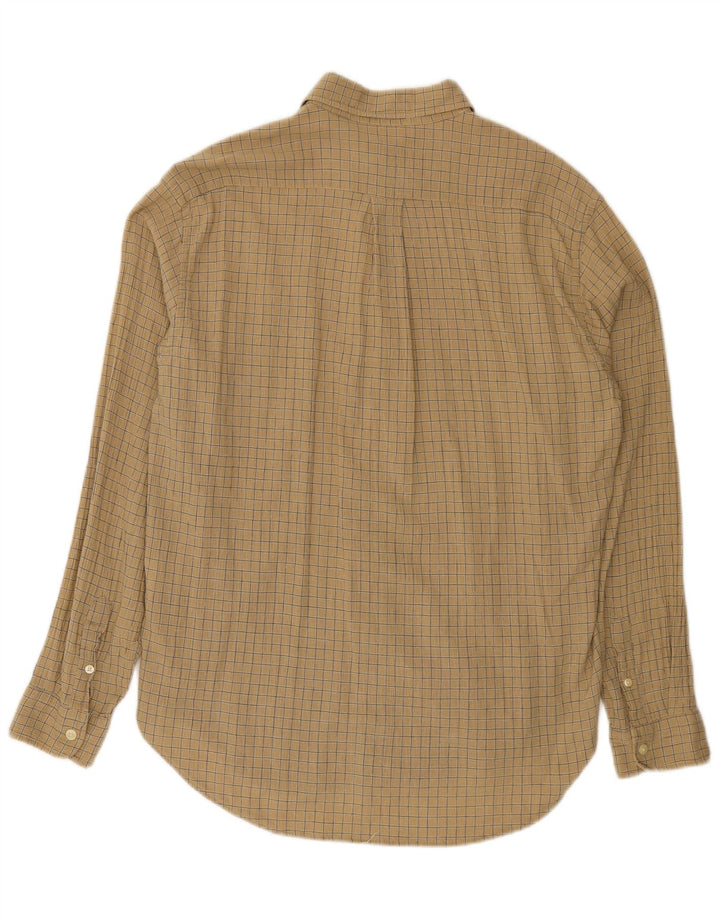 Camicia da uomo Calvin Klein grande cotone a quadri beige