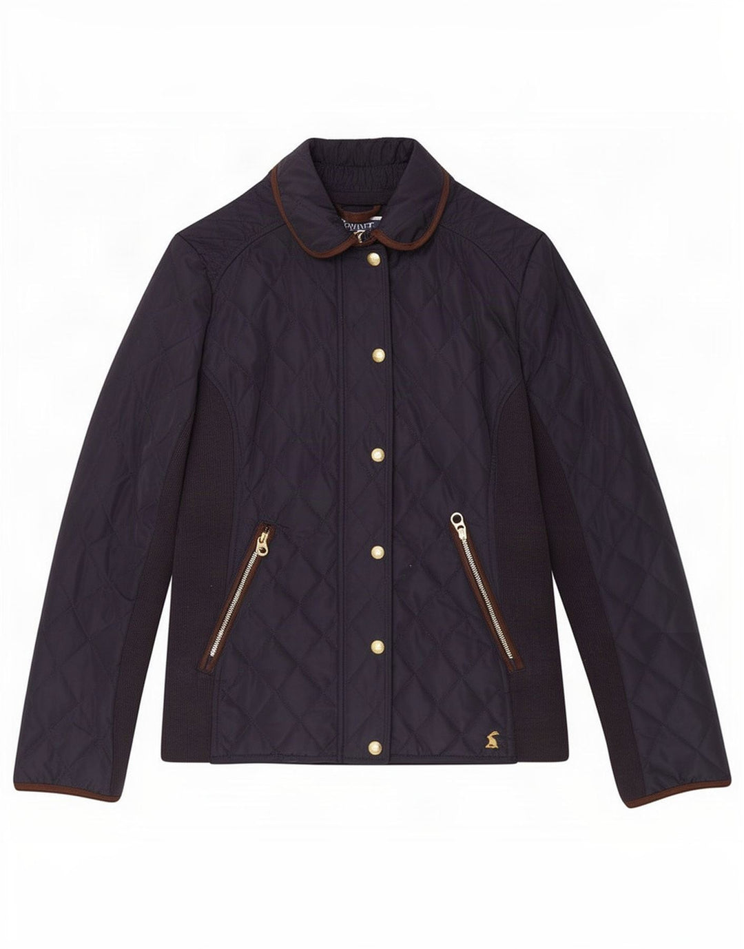 Giacca trapuntata da donna Joules UK 8 piccola in poliestere blu navy