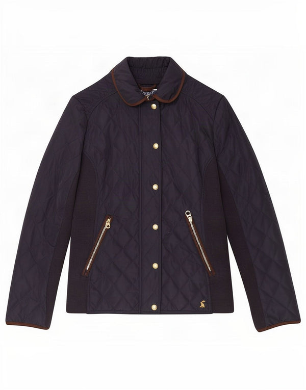 Giacca trapuntata da donna Joules UK 8 piccola in poliestere blu navy