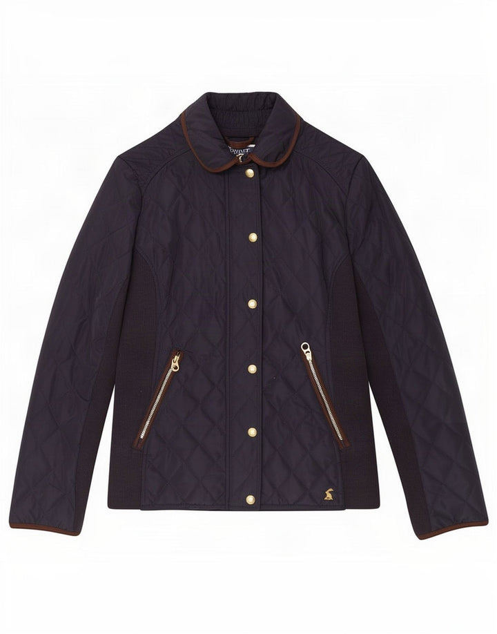 Giacca trapuntata da donna Joules UK 8 piccola in poliestere blu navy